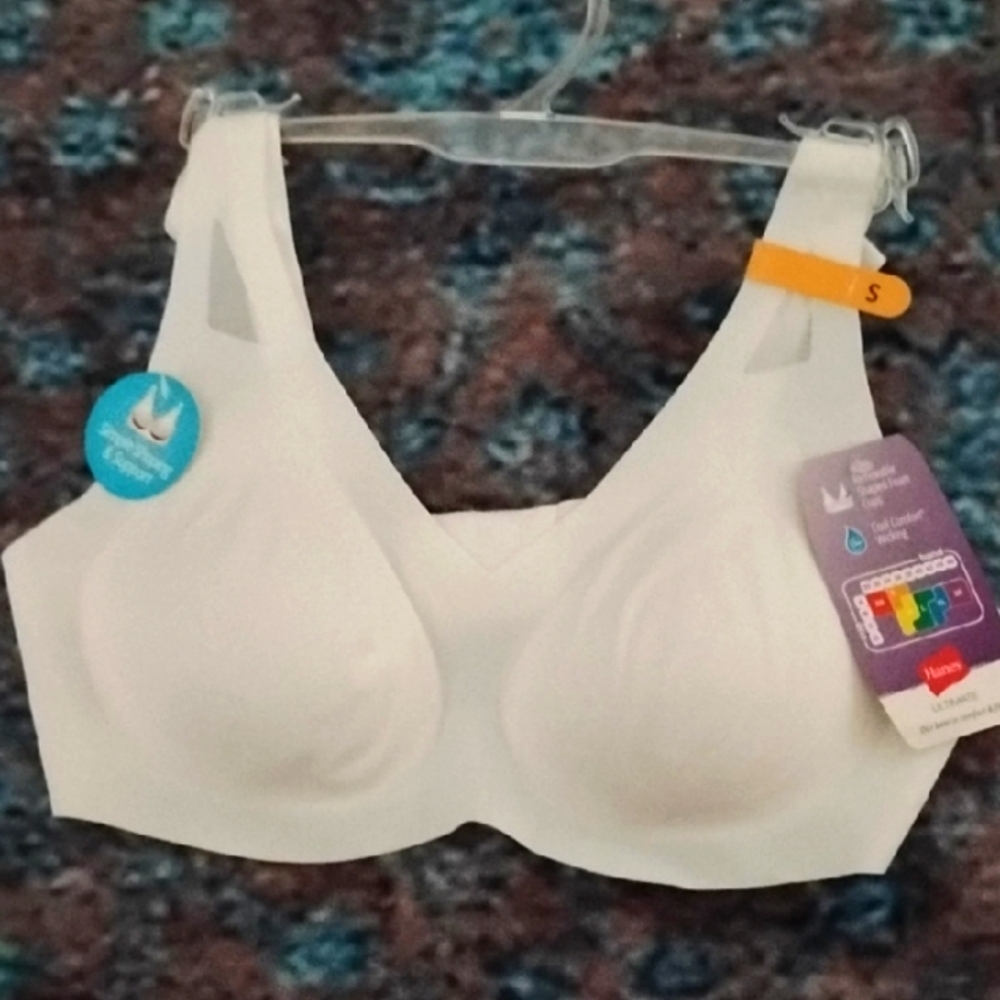 Hanes Seamless White Bra